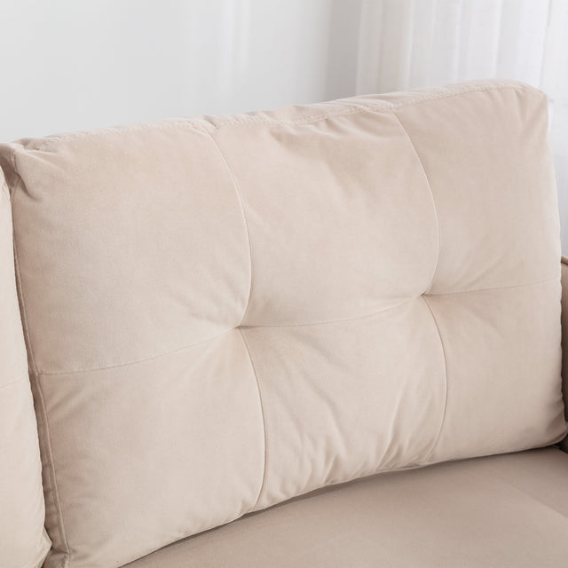 COOLMORE  Velvet  Sofa , Accent sofa .loveseat sofa with Stainless feet