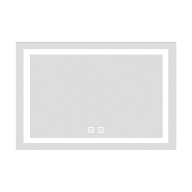 Bathroom Vanity LED Lighted Mirror-(Horizontal/Vertical with double bond)-36*28in