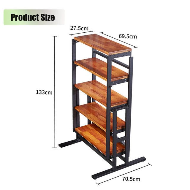 Conversion Solid wood table /shelf Wholesales folding table with convert shelf can be used as dining table or stand shelf