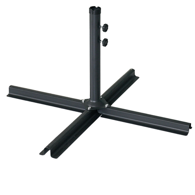 360-Degree Rotation Cantilever Hanging Patio Umbrella with Extra-large Canopy for Outdoor Use, Beige