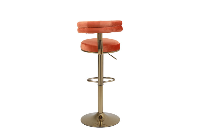 Bar Stools with Back and Footrest Counter Height Dining Chairs (2PCS/CTN)