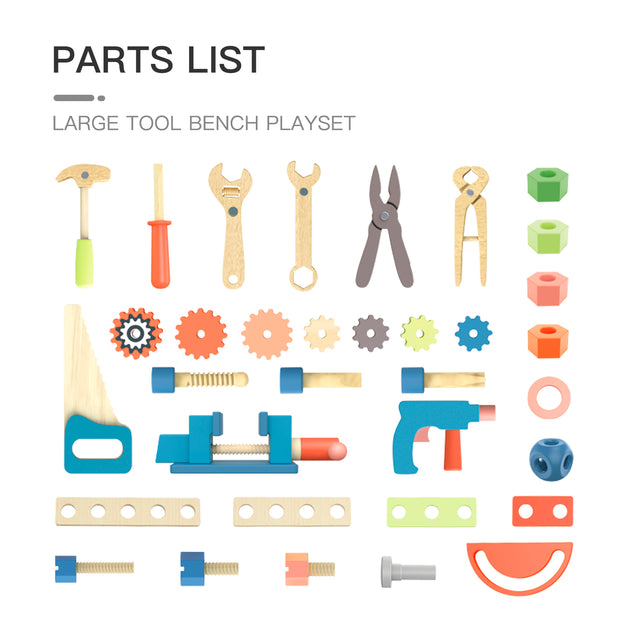 Classic Workbench for Kids, Great Gift for Christmas, Birthday and Party,Tool Bench Playset