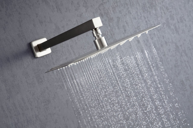 Shower Faucet Set 3-Function Bathroom Shower Fixtures with Waterfall Tub Spout Wall Mount 10 inch Rain Shower Head