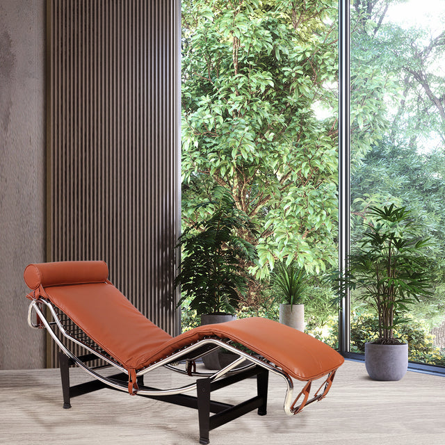 Le Corbusier LC-4 Style Replica Chaise Lounge Chair Mid Century Modern for living room/bedroom