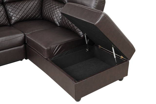 Charlotte Sectional Brown