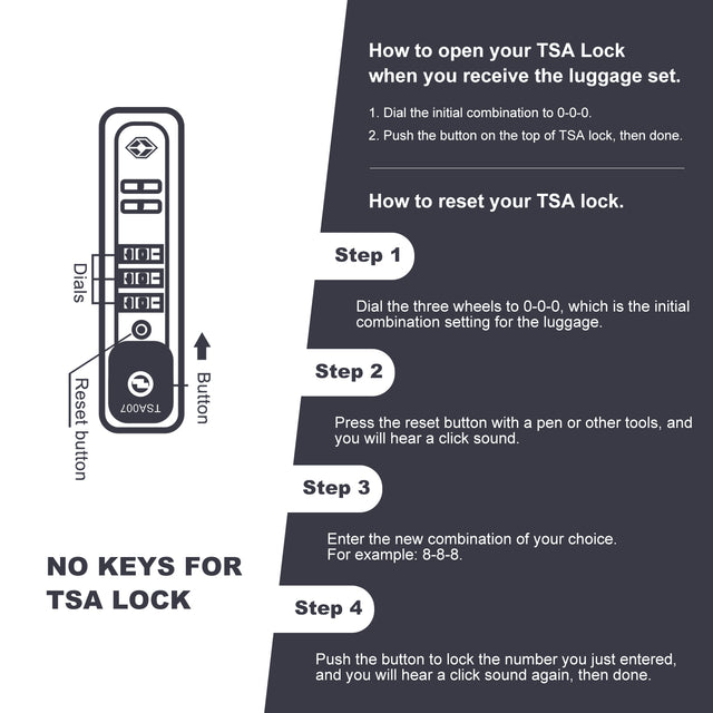 20" Carry on Luggage  ABS Lightweight Suitcase, Spinner Wheels, TSA Lock, Black