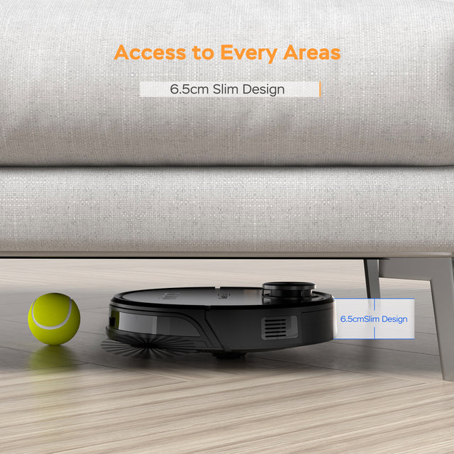 Geek Smart L8 Robot Vacuum Cleaner and Mop, LDS Navigation, Wi-Fi Connected APP, Selective Room Cleaning,MAX 2700 PA Suction, Ideal for Pets and Larger Home(Banned from selling on Amazon)