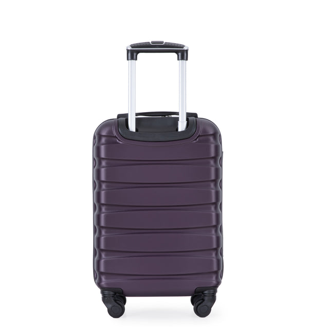 20" Carry on Luggage ABS Lightweight Suitcase, Spinner Wheels, TSA Lock, Purple
