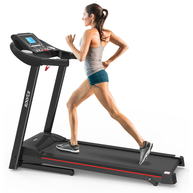 Fitshow App Home Foldable Treadmill with Incline, Folding Treadmill for Home Workout, Electric Walking Treadmill Machine 5" LCD Screen 250 LB Capacity Bluetooth Music