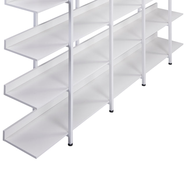 [VIDEO] 5 Tier Bookcase Home Office Open Bookshelf, Vintage Industrial Style Shelf with Metal Frame, MDF Board