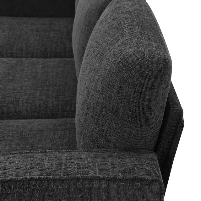 [VIDEO provided] [New]Modern 3-Piece Sofa Sets with Sturdy Metal Legs,Linen Upholstered Couches Sets Including 3-Seat Sofa, Loveseat and Single Chair for Living Room Furniture Set (1+2+3 Seat)