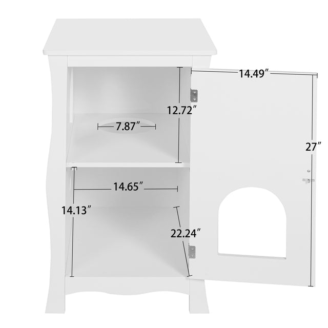 Pet house, Hidden Cat Home Side Table, Suitable for bedroom, living room, study and other spaces