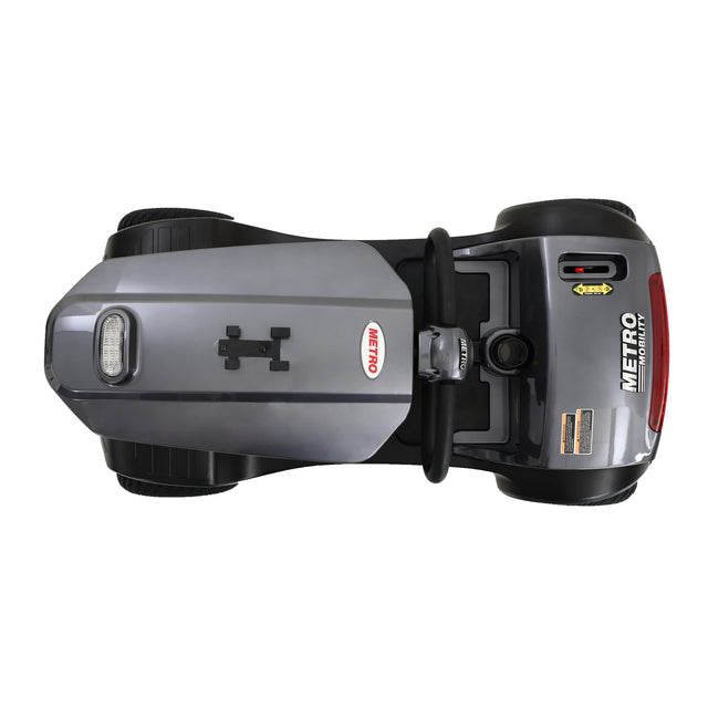 W429S00034 PATRIOT GREY Outdoor compact mobility scooter with windshield