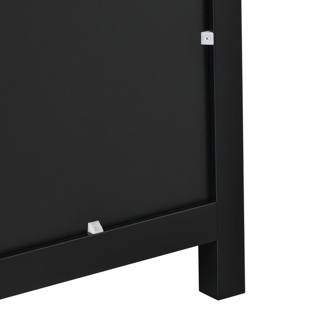 U_STYLE 44.9'' Accent Cabinet Modern Console Table Sideboard for Living Room Dining Room With 3 Doors, 3 Drawers