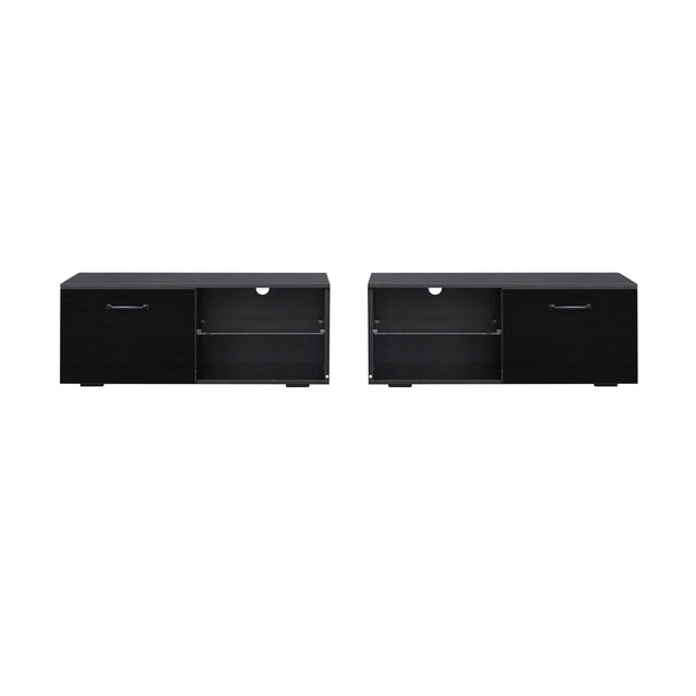 TV Stand  TV cabinet with color-changing LED light for living room