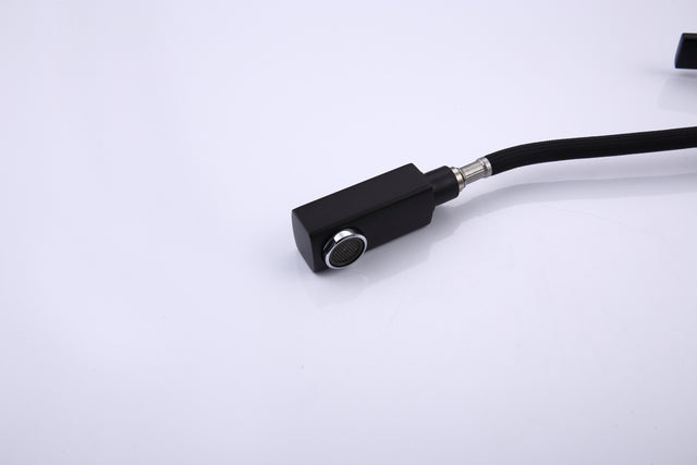 Bathroom Sink Faucet with Pull Out Sprayer, Single Handle Basin Mixer Tap for Hot and Cold Water, Lavatory Pull Down Vessel Sink Faucet with Rotating Spout