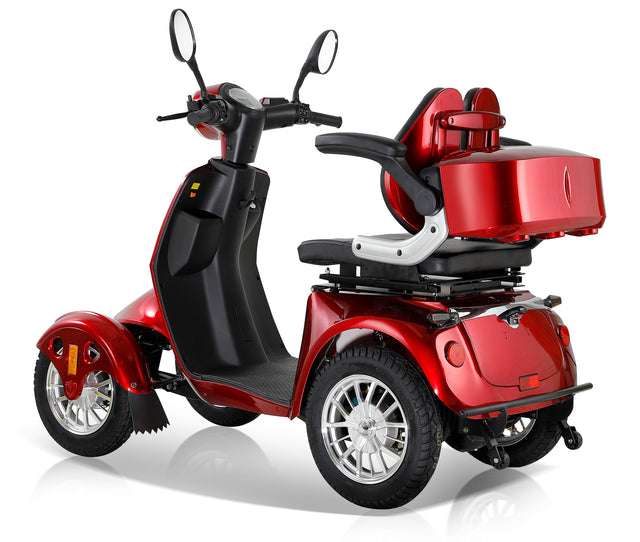Fastest Mobility Scooter With Four Wheels For Adults & Seniors, Red 800W