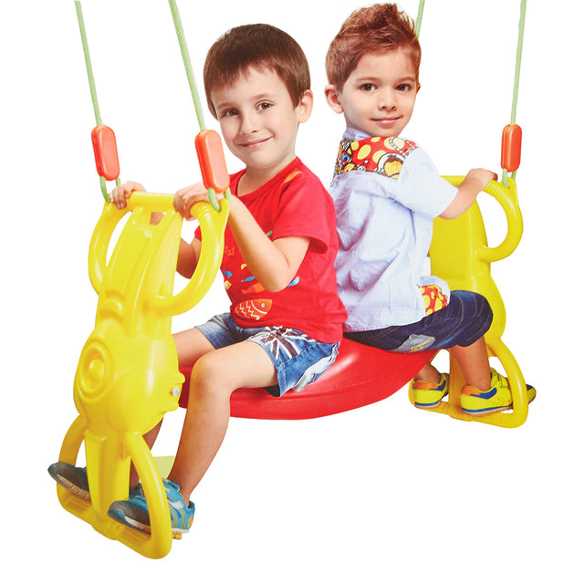 Multi-Child Swing Set Back to Back Rider Glider
