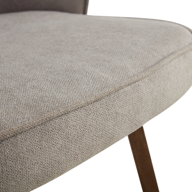 Modern Dining Chairs,Linen Accent Chair, Living Room Leisure Chairs, Upholstered Side Chair with Metal Legs for Dining Room Kitchen Vanity Patio Club Guest (Set of 1)  Grey Office Chair