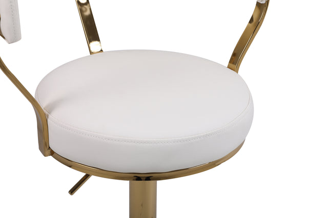 Bar Stools with Back and Footrest Counter Height Dining Chairs (1PCS/CTN)