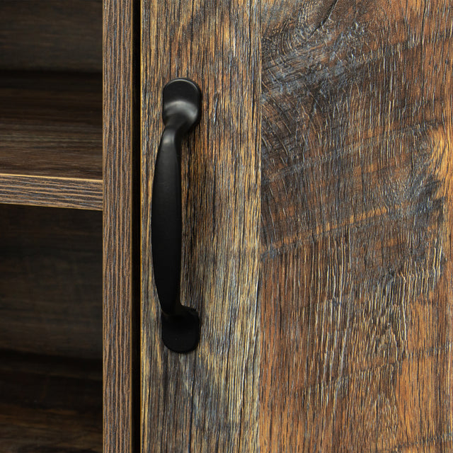 TV Stand ,Modern Wood Universal Media Console with Metal Legs, Home Living Room Furniture Entertainment Center, espresso