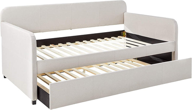 ACME Jagger Daybed & Trundle (Twin Size) in Fog Fabric 39190