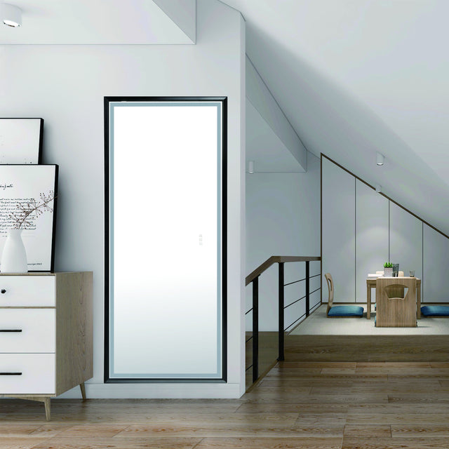 LTL needs to consult the warehouse address88 in. W x 38 in. H Oversized Rectangular Black Framed LED Mirror Anti-Fog Dimmable Wall Mount Bathroom Vanity Mirror  Wall Mirror