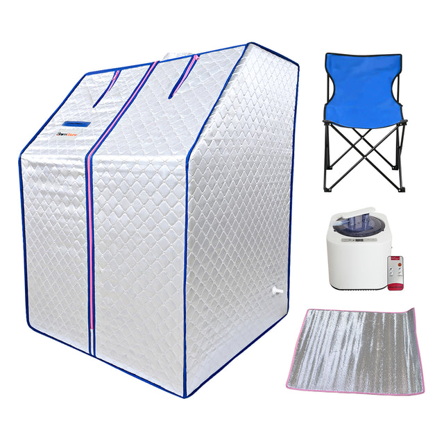 Sojourner Portable Sauna for Home - Steam Sauna Tent, Personal Sauna - Sauna Heater, Tent, Chair, Remote Included for Home Sauna - Enjoy Your Own Personal Spa