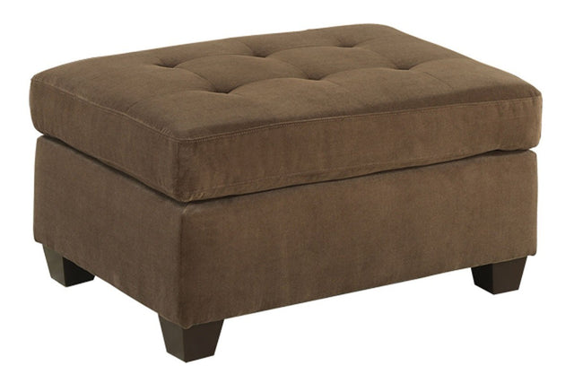 Cocktail Ottoman Waffle Suede Fabric Truffle Color W Tufted Seats Ottomans Hardwoods Living Room