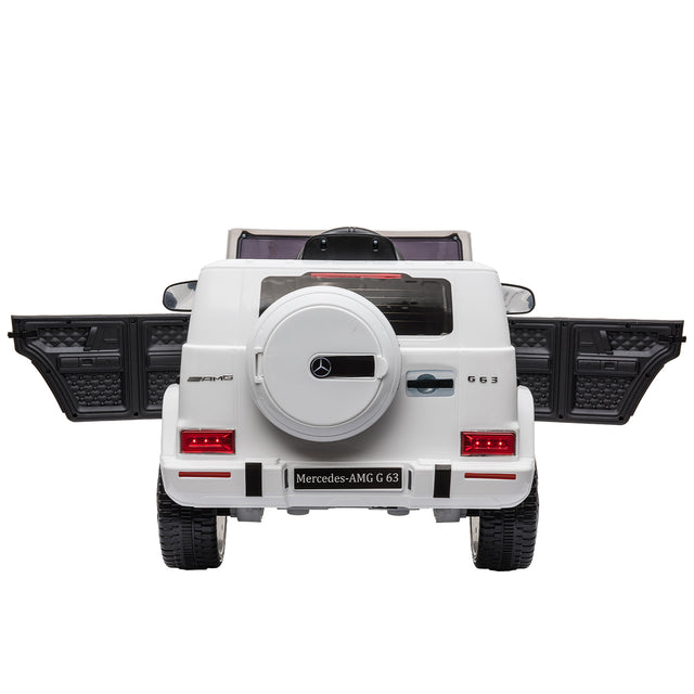 12V kids Ride On Jeep with Remote Control, Electric Car for Kids 3-6 Years, 3 Speeds, Music Story Playing, LED Lights, MP3 Player,White