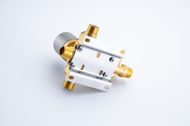 Tub Shower Faucets Sets Complete Bathtub Faucet Set Brushed Nickel Bathtub Shower System with Tub Spout, Bathroom Tub and Shower Faucet Combo Trim Kit with Rough-in Valve