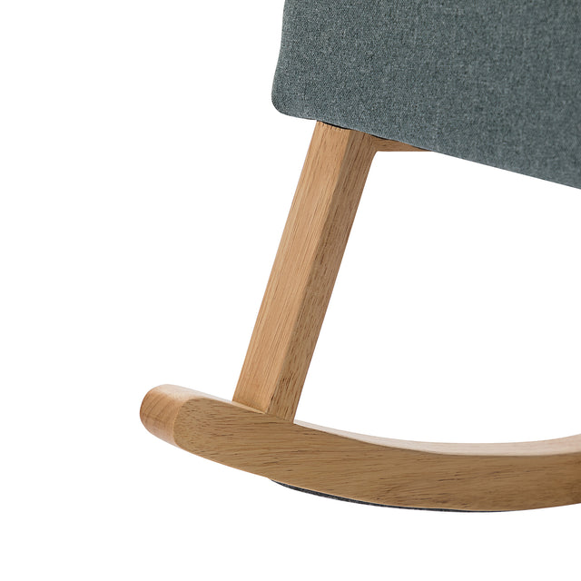 Trachin Rocking Chair with Rattan Arms