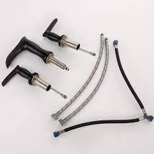 2 Handle 3 Hole Widespread Matte Black Waterfall Bathroom Faucet,8 inch Vanity Sink Faucet