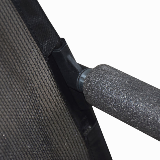 14FT Outdoor Big Trampoline With Inner Safety Enclosure Net, Ladder, PVC Spring Cover Padding, For Kids, Black&Orange Color