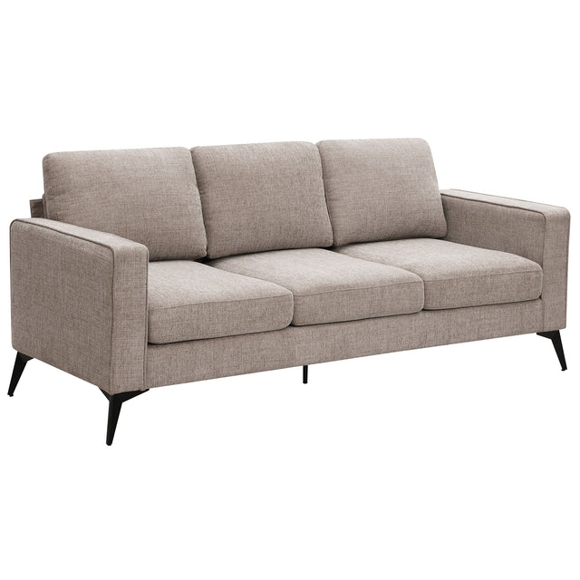 [VIDEO provided] [New]Modern 3-Piece Sofa Sets with Sturdy Metal Legs,Chenille Upholstered Couches Sets Including 3-Seat Sofa, Loveseat and Single Chair for Living Room Furniture Set (1+2+3 Seat)