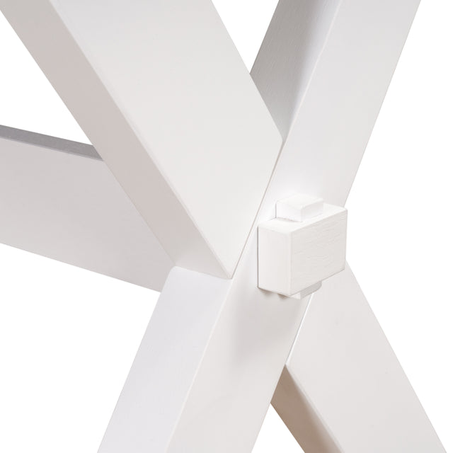 TOPMAX 5 Pieces Farmhouse Rustic Wood Kitchen Dining Table Set with Upholstered 4 X-back Chairs, Gray Green+White+Beige