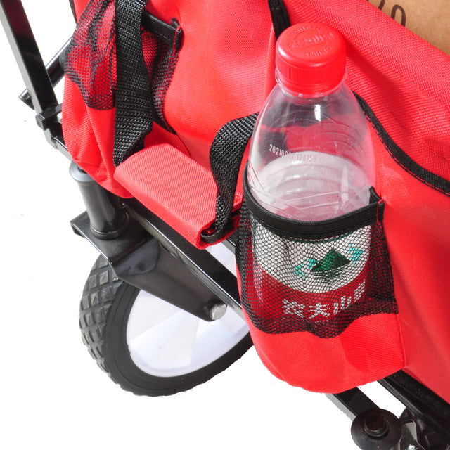 Garden Shopping Beach Cart folding wagon（red）