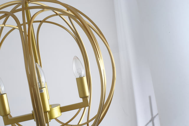 Modern American spherical chandelier -4 bulbs -E12 lamp holder