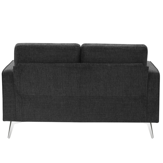 [VIDEO provided] [New]Modern 3-Piece Sofa Sets with Sturdy Metal Legs,Linen Upholstered Couches Sets Including 3-Seat Sofa, Loveseat and Single Chair for Living Room Furniture Set (1+2+3 Seat)