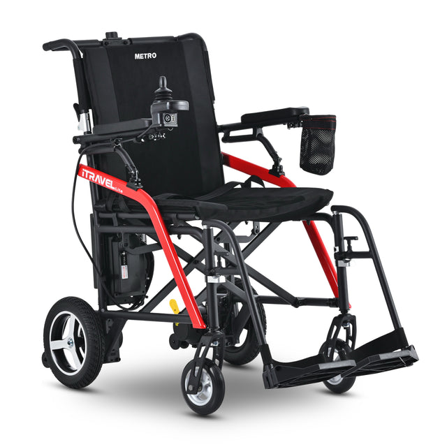 Intelligent Lightweight Foldable Electric Wheelchairs- Black