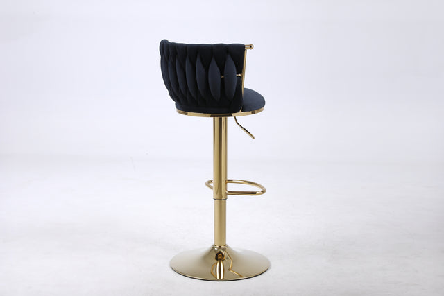 Bar Stools with Back and Footrest Counter Height Dining Chairs (2PCS/CTN)