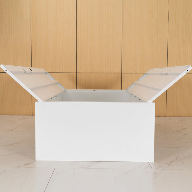 High Storage Cabinet with 2 Doors and 4 Partitions to Separate 5 Storage Spaces, Home/ Office Design