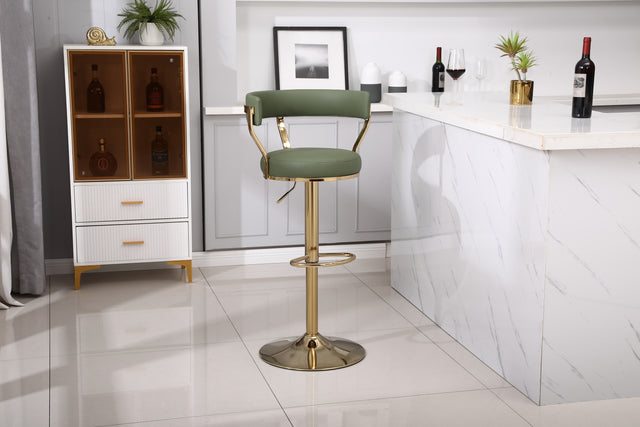 Bar Stools with Back and Footrest Counter Height Dining Chairs (1PCS/CTN)