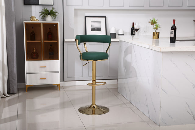 Bar Stools with Back and Footrest Counter Height Dining Chairs (1PCS/CTN)
