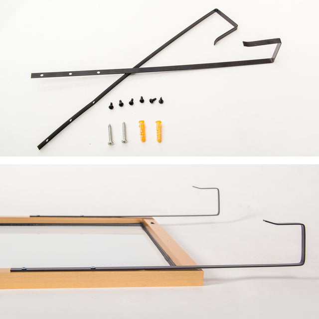 Full Length Mirror with Hanging Hooks for Door, Wall Mounted Decoration Dressing Mirror, Gold, 50” x 14”