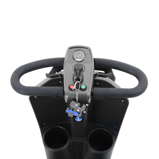 W429S00022 MAX PLUS GREY  4 Wheels Outdoor Compact Mobility Scooter with 2pcs*20AH Lead acid Battery, 16 Miles, Cuo Holders & USB charger Port