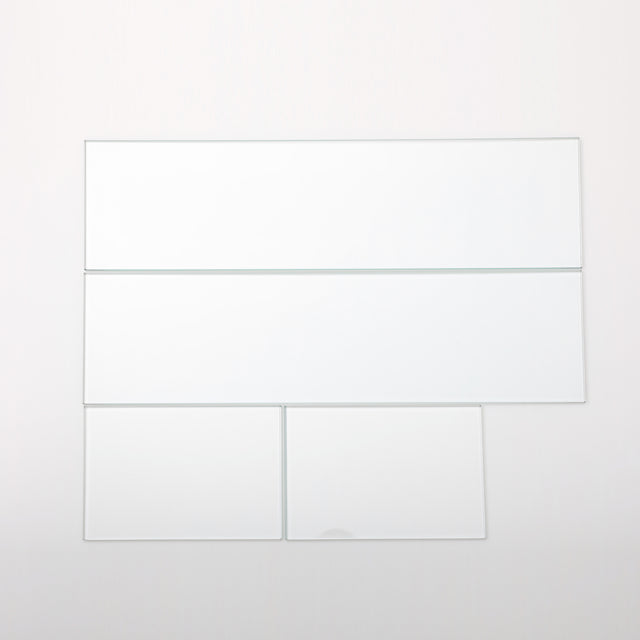 Rectangular Glass Wind Guard for Fire Pit W85335465