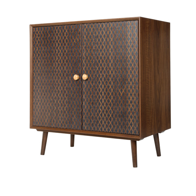 2 door cabinet, with 3D printed elements, for Bedroom, Living Room, Sofa Couch, Hall, Easy Assembly