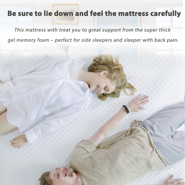 10 Inches Gel Memory Foam Mattress（Twin)  -Medium, Made in US