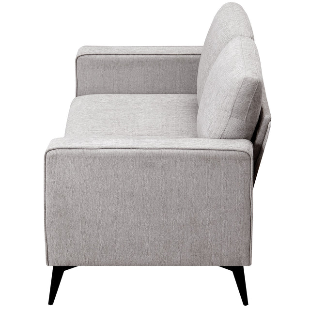 [VIDEO provided] [New]Modern 3-Piece Sofa Sets with Sturdy Metal Legs,Chenille Upholstered Couches Sets Including 3-Seat Sofa, Loveseat and Single Chair for Living Room Furniture Set (1+2+3 Seat)
